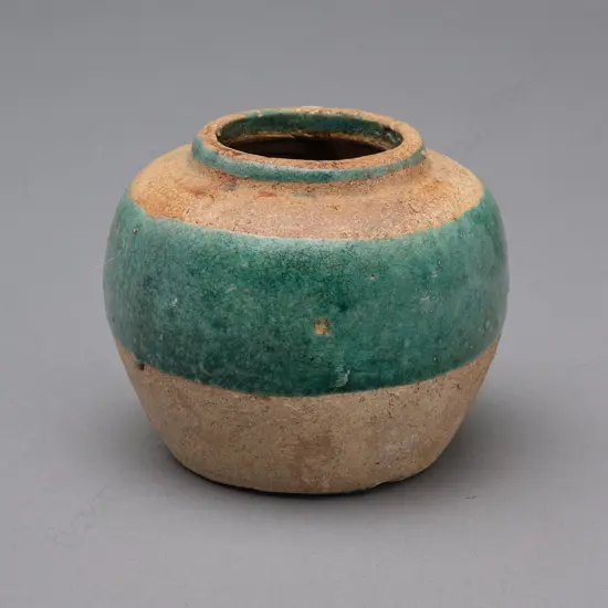 Chinese stoneware jar,